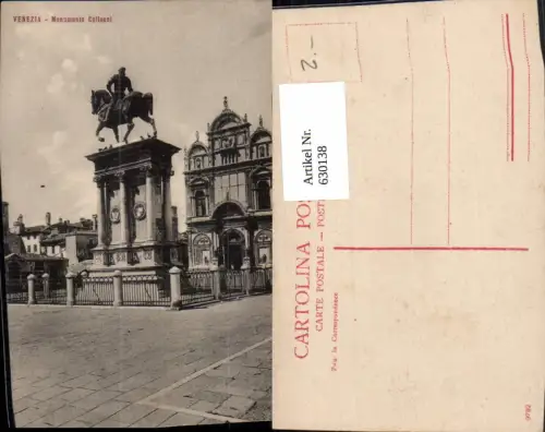 630138,Venezia Venedig Monumento Colleoni Reiterdenkmal