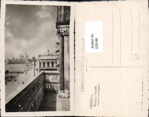 630148,Foto Ak Venezia Venedig Palazzo Ducale Pergole verso la Laguna