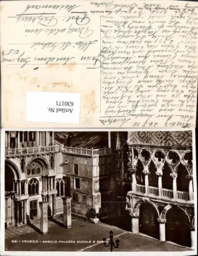 630171,Foto Ak Venezia Venedig Angolo Palazzo Ducale e Porta