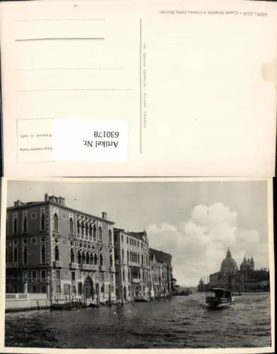 630178,Venezia Venedig Canal Grande e Chiesa della Salute Schiff