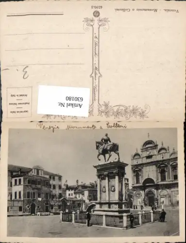 630180,Venezia Venedig Monumento a Colleoni Reiterdenkmal