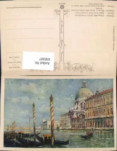630207,Künstler Ak Venezia Venedig Chiesa della Salute e Canal Grande Kirche