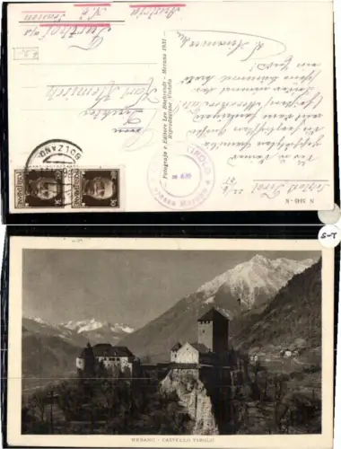65589,Meran Merano Burg Tirol Tirolo
