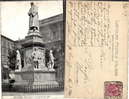68822,Milano Monumento Leonardo da Vinci