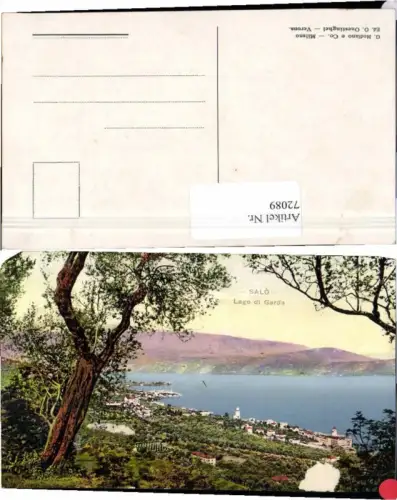 72089,Salo Lago di Garda Gardasee 1910