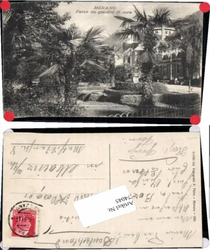 74045,Merano Meran Palmen Palme giardine di cura