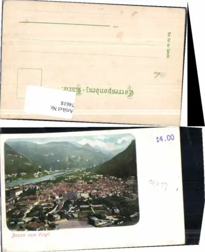 74618,Bozen Bolzano von Virgl 1899