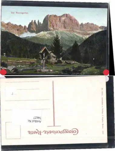 74627,Rosengarten Dolomiten Südtirol Bozen Schlern 1906