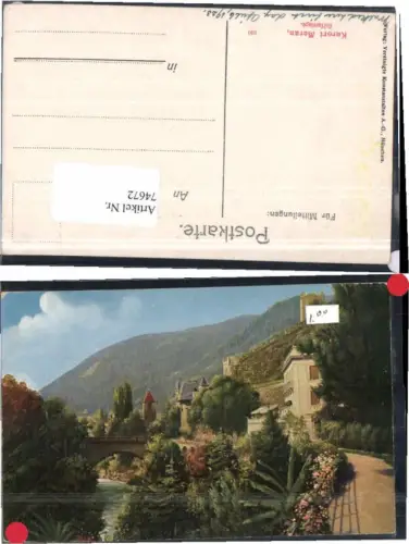 74672,Meran Partie in der Gilfanlage 1923