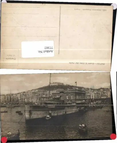 77302,FotoAK Napoli Castel Porto Hafen Schiff