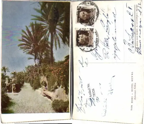 78526,San Remo Hotel Royal 1930
