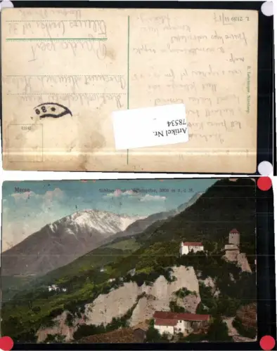 78534,Meran Merano Schloss Tirol 1917 Lehrburger 2139