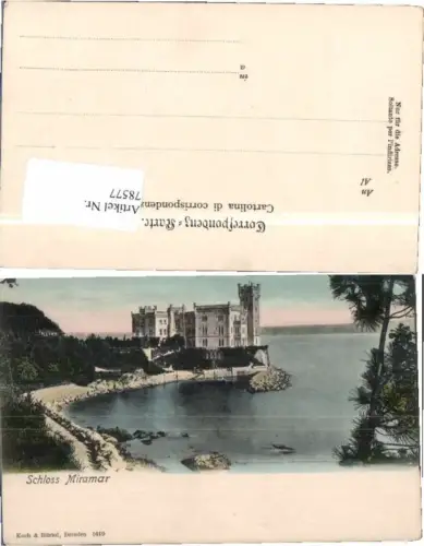 78577,Schloss Miramar bei Triest Trieste 1905