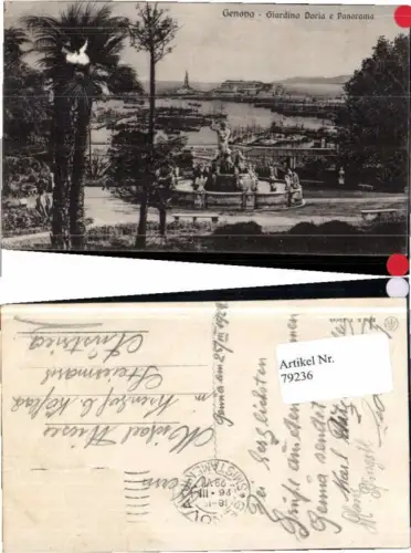 79236,Genova Brunnen im Stadtpark 1910