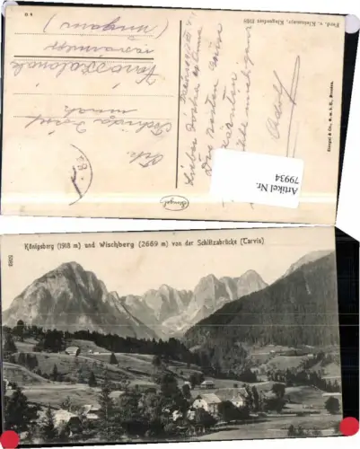 79934,Königsberg Wischberg b. Tarvis Tarvisio Schlitzbrücke
