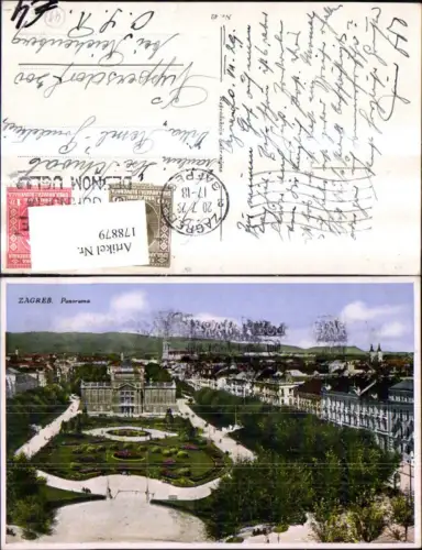 178879,Kroatien Foto Ak Zabrek Panorama