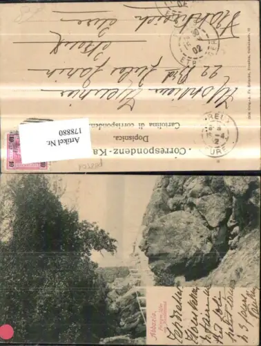 178880,Kroatien Foto Ak Abbazia Felsiges Ufer a. Nordstrand