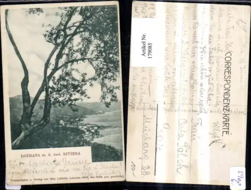 179085,Kroatien Lovrana Lovran m. d. Öest. Riviera Totale