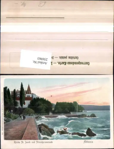 256963,Abbazia Kirche St. Jakob u. Strandpromenade Brandung