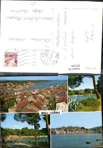 287249,Mali Losinj Totale Strand Strandleben Mehrbildkarte