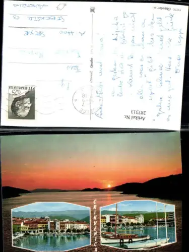 287313,Crikvenica Teilansichten Boote Sonnenuntergang Mehrbildkarte