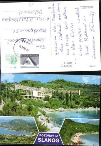 287319,Slano Slanog Teilansicht Hotel Strand Mehrbildkarte