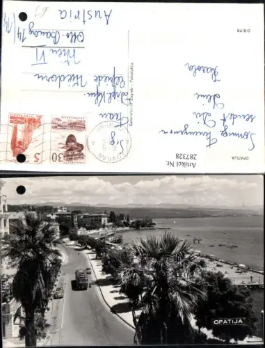 287328,Opatija Abbazia Teilansicht Straßenansicht Autobus Bus