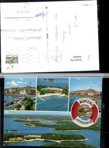 304649,Rovinj Totale Anlegeplatz Boote Hotel Inseln Mehrbildkarte