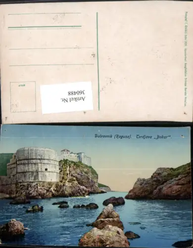 360488,Croatia Dubrovnik Ragusa Tvrdjava Bokar Burg Festung Küste