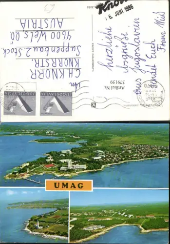 379159,Croatia Umag Punta Totale Katoro Savudrija Mehrbildkarte