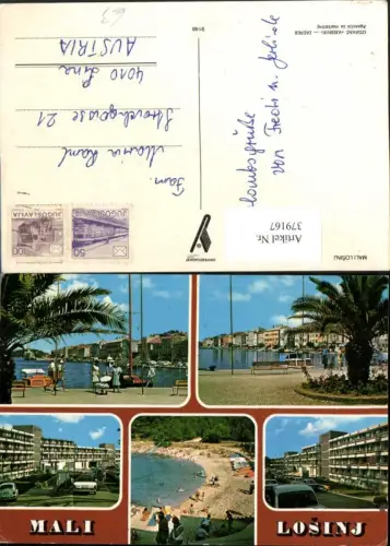 379167,Croatia Mali Losinj Lussinpiccolo Teilansicht Küste Promenade Mehrbildkarte