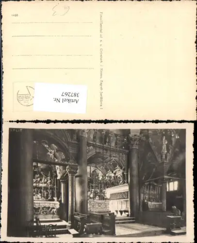 387267,Croatia Split Kirche Innenansicht pub Kilophot