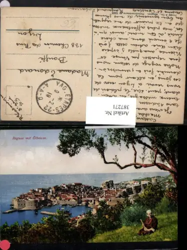 387271,Croatia Ragusa Dubrovnik Totale m. Ölbaum pub Purger e Co 8369