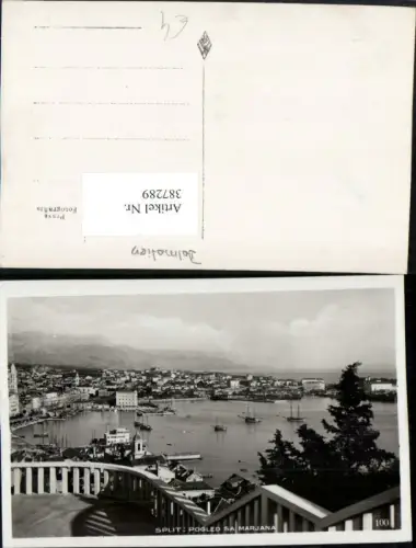 387289,Croatia Split Pogled sa Marjana Totale Hafen