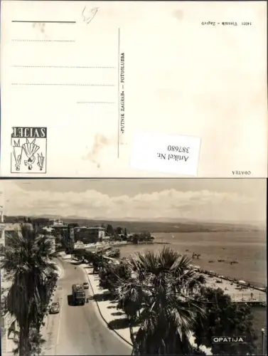 387680,Croatia Opatija Abbazia Küste Palmen