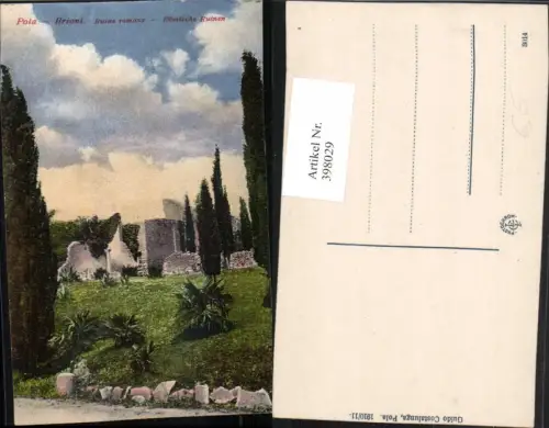 398029,Croatia Pola Pula Brioni Ruine romane Römische Ruinen