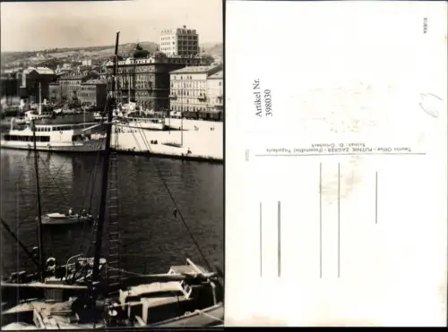 398030,Croatia Rijeka Teilansicht Hafen Boote