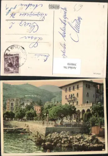398050,Croatia Opatija Abbazia Teilansicht Küste