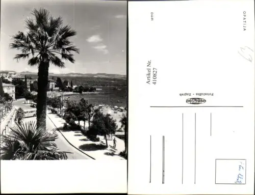 410827,Croatia Optaija Abbazia Teilansicht Palme