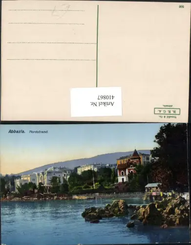 410867,Croatia Abbazia Opatija Nordstrand Küste