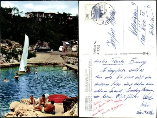 433562,Croatia Crikvenica Vikend naselje Kacjak Bucht Segelboot