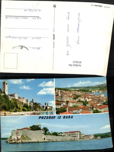 433621,Croatia Raba Rab Totale Teilansichten Mehrbildkarte