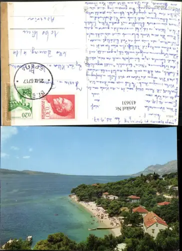 433631,Coratia Brela Teilansicht Strand