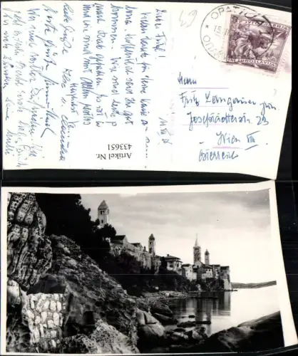 433651,Coratia Rab Teilansicht Küste