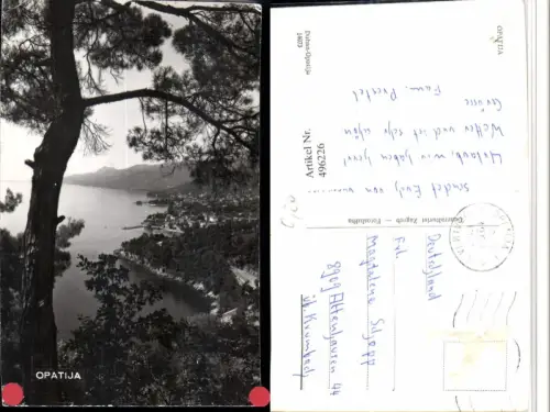 496226,Croatia Opatija Abbazia Teilansicht Küste