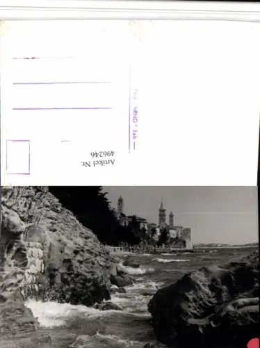 496246,Foto AK Croatia Rab Küste Blick zur Stadt Teilansicht