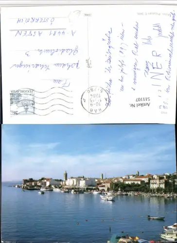 511107,Croatia Rab Teilansicht Boote