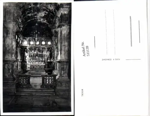 511139,Croatia Trogir Trau Kirche Innenansicht Altar