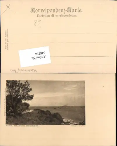 546154,Croatia Brioni Strandweg b. Moribon Brijuni Istrien Pola Küstenland