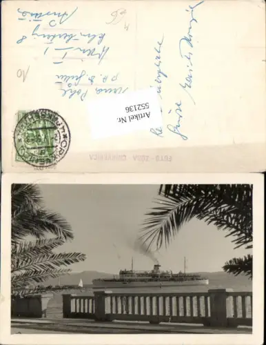 552136,Croatia Foto-AK Crikvenica Hochseeschiff Schiff